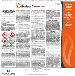 for use on granular nitrogen fertilizers for agricultural, turf