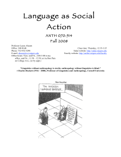 Anth 514 - Department of Anthropology