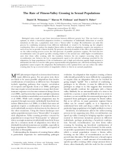 The Rate of Fitness-Valley Crossing in Sexual