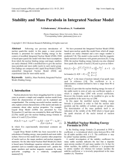 Stability and Mass Parabola in Integrated Nuclear Model