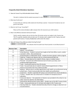 Frequently Asked Attendance Questions: