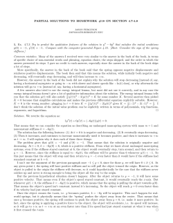 PARTIAL SOLUTIONS TO HOMEWORK #18 ON SECTION