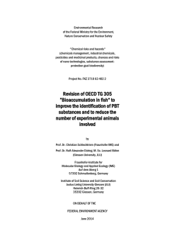Revision of OECD TG 305