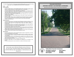Huntley Historic District Brochure