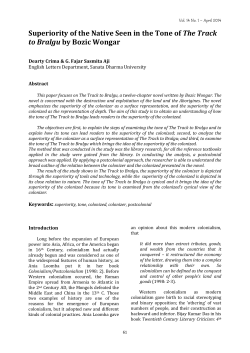 Superiority of the Native Seen in the Tone of The Track to Bralgu by