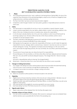 PSC Sailing Instructions 2017