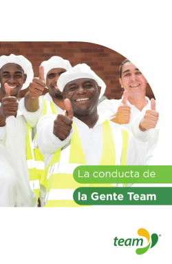 La Conducta de la Gente Team&reg; Descargar reglamento