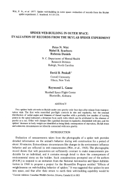 Spider web-building in outer space