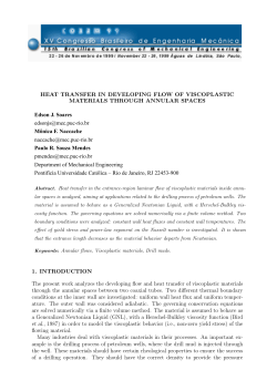HEAT TRANSFER IN DEVELOPING FLOW OF