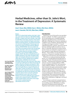Alternative Medicine Review