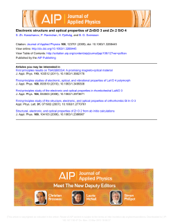 Electronic structure and optical properties of ZnSiO 3 and Zn 2 SiO 4