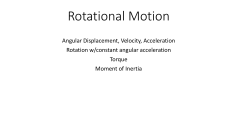 Rotational Motion