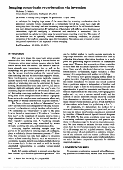 Imaging ocean-basin reverberation via inversion