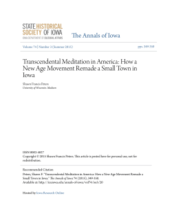 Transcendental Meditation in America: How a New Age Movement