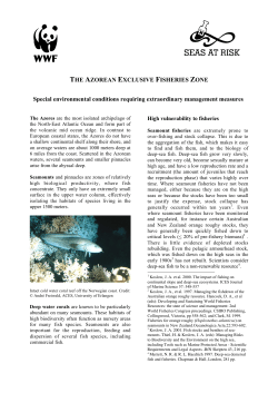 The Azorean Exclusive Fisheries Zone