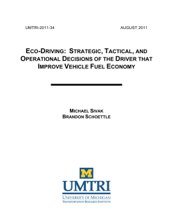 eco-driving: strategic, tactical, and operational