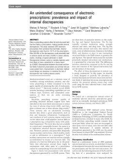 An unintended consequence of electronic prescriptions: prevalence