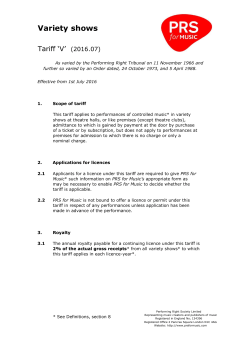 1.Scope of tariff