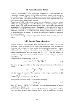The presence of stable bonds between atoms of a crystal makes