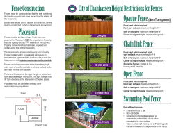 Fences - City of Chanhassen