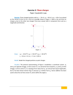 Exercise 3: Three charges