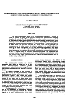 NEUTRON TRANSMUTATION DOPING OF SILICON: HIGHLY