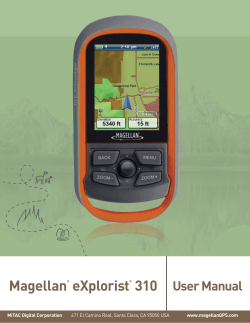 Magellan eXplorist 310 User Manual
