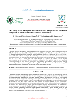 DFT study on the adsorption mechanism of some phenyltetrazole