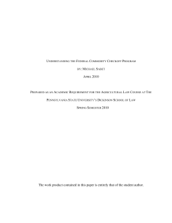 understanding the federal commodity checkoff