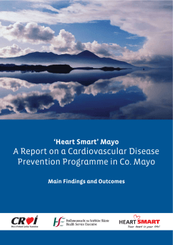 A Report on a Cardiovascular Disease Prevention Programme in Co