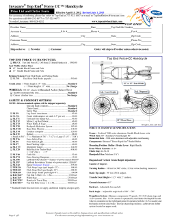 Invacare Top End Force CC&trade; Handcycle