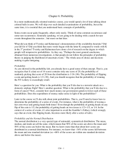 Chapter 6: Probability