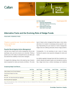 Hedge Fund Monitor - Callan Associates