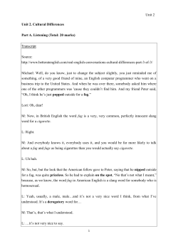 Cultural Differences