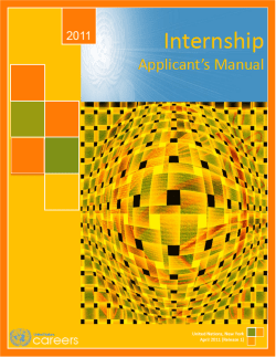 How to Apply for an Internship through