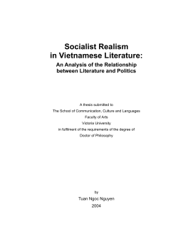 Socialist Realism in Vietnamese Literature