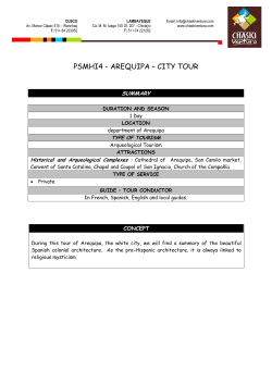 itinerary for the trip in peru