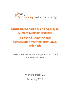 Structural Conditions and Agency in Migrant Decision