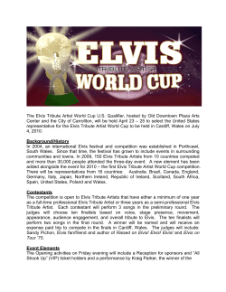 The Elvis Tribute Artist World Cup US Qualifier