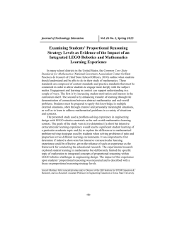 Examining Students` Proportional Reasoning Strategy Levels as