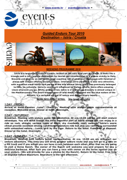 Guided Enduro Tour 2010 Destination &ndash; Istria / Croatia