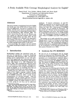 C92-3145 - Association for Computational Linguistics