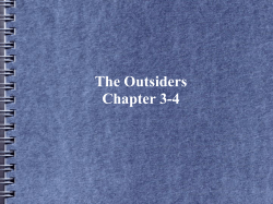 The Outsiders Chapter 3-4