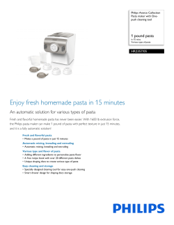 HR2357/05 Philips Pasta maker with One-push cleaning tool