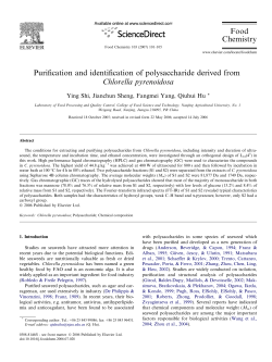 Purification and identification of polysaccharide