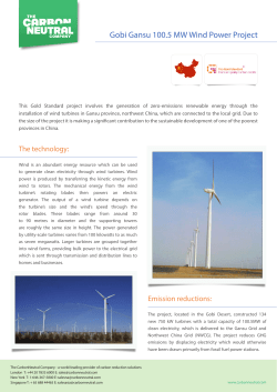 PDF - Gobi Gansu 100.5 MW Wind Power Project
