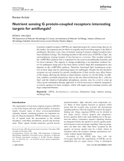 Nutrient sensing G protein-coupled receptors: interesting targets for