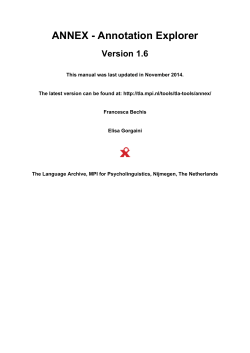 ANNEX - Annotation Explorer Version 1.6
