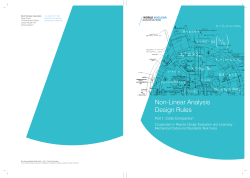 Non-Linear Analysis Design Rules