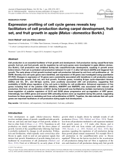 Expression profiling of cell cycle genes reveals key facilitators of cell